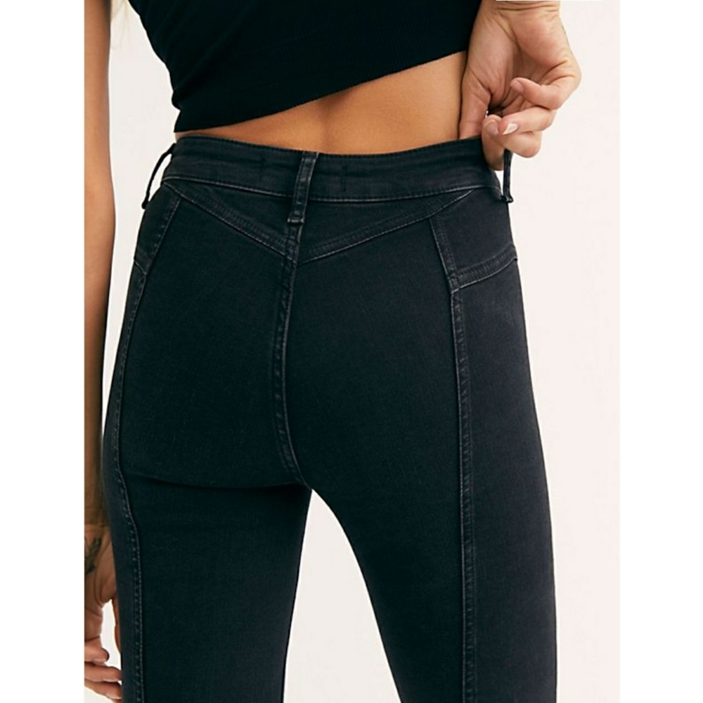 🖤NWT🖤Free People Riley Seamed Jeans - Picture 4 of 5